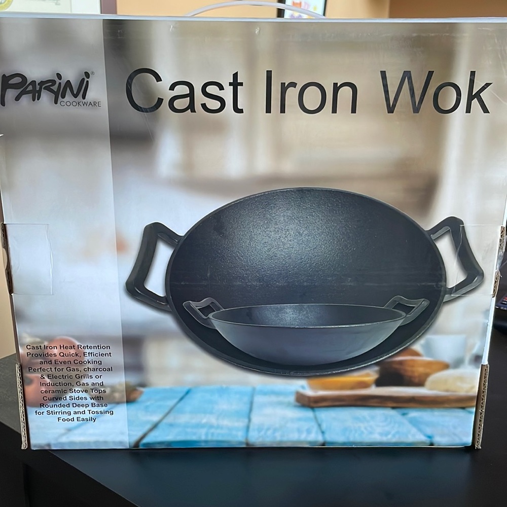 🔥BRAND NEW - Parini Cast Iron Wok🔥